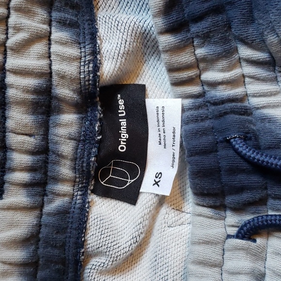 Blue and Gray Tye-Dye Sweatpants XS - NEW - Picture 4 of 7